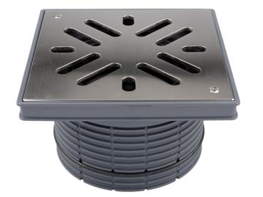Aufsatz d 195mm, Gussrahmen 260x260mm / Gussrost 226x226mm  HL624